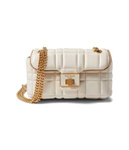 kate spade new york evelyn quilted leather small shoulder crossbody ivory one size