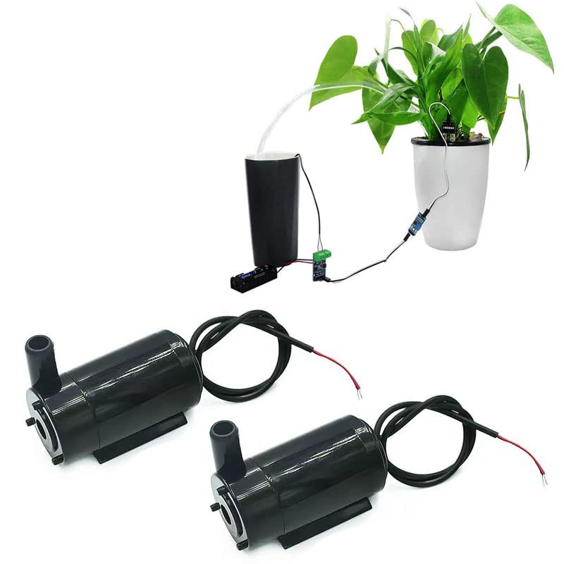 DC 3V 5V Micro Submersible Motor Pump Mini Water Pump, for Aquariums Fish Tank Pond Fountain Hydroponics Garden Plant Flower