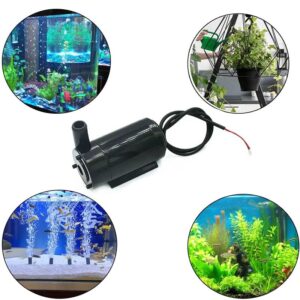 DC 3V 5V Micro Submersible Motor Pump Mini Water Pump, for Aquariums Fish Tank Pond Fountain Hydroponics Garden Plant Flower