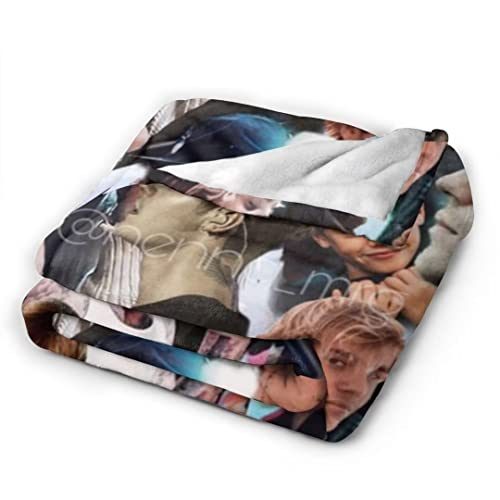 Pop Singer Justin Bieber Blanket Ultra Soft Flannel Blanket Warm Lightweight Throw Blanket Bed Couch Sofa Living Room Blankets Singer Fans Gift 60x50 in