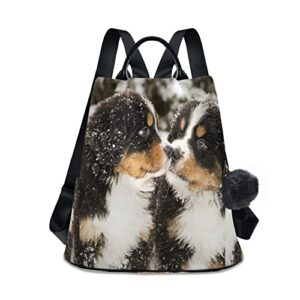 senya women fashion backpack purse bernese mountain dog school college backpack anti theft rucksack travel shoulder bag