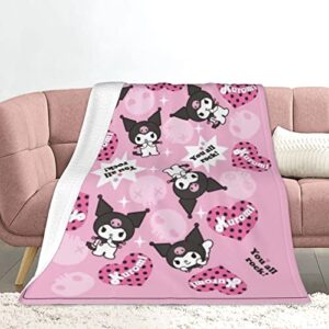 ultra-soft micro fleece blanket plush lightweight throw blankets for all seasons living room bed 50″x40″