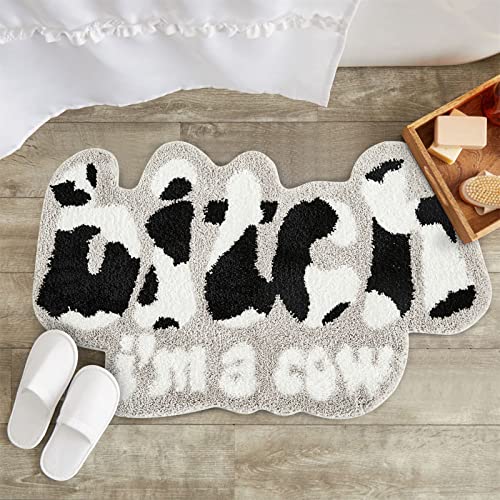 RoomTalks Funny Cute 2x3 Small Area Rugs for Bedroom Bathroom Dorm Kitchen Funky Home Decor, Non Slip & Machine Washable, Bitch Cool Microfiber Soft Plush Accent Throw Rug Fun Gift for Friends