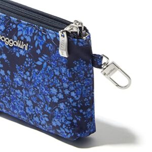 Baggallini Womens On The Go Daily RFID Pouch, Ink Hydrangea