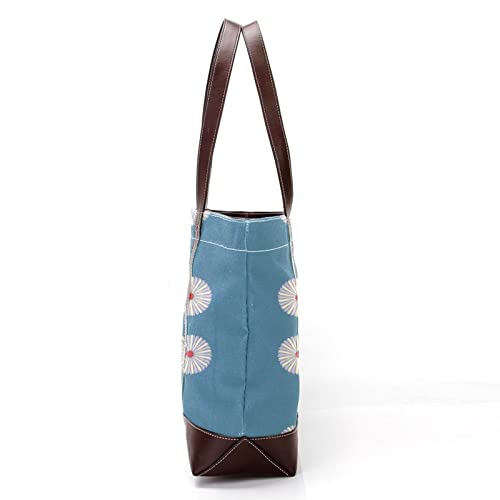 Tote Bag Women Satchel Bag Handbag Stylish Tote Handbag for Women Hobo Bag Fashion Crossbody Bag, Chrysanthemum blue daisy flower