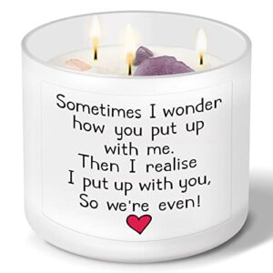gifts for men women – anniversary birthday gifts for him her, boyfriend girlfriend gifts ideas, i love you gifts for wife husband, lavender scented candle