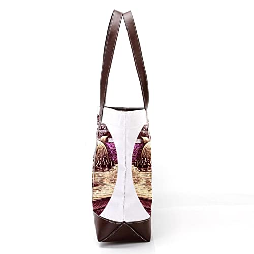 TBOUOBT Handbags for Women Fashion Tote Bags Shoulder Bag Satchel Bags, Retro Hippocampus