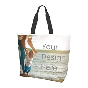 custom tote bag for man women design your own gift wishes add your name your text custom tote bag custom handbag lightweight