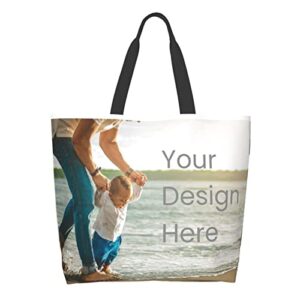 Custom tote bag for Man Women Design Your Own Gift Wishes Add Your Name Your Text Custom Tote Bag Custom Handbag Lightweight