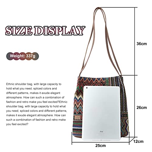 KUANG! Ethnic Style Bag Lady's Everyday Tote Shoulder Bags Women Tourist Hobo Handbag 04