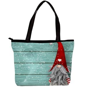 tbouobt handbags for women fashion tote bags shoulder bag satchel bags, swedish el gnomes christmas