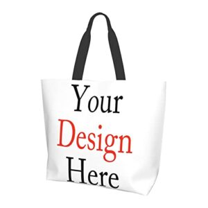 custom tote bag design your own tote bag unisex your design here match with daily clothes add your name your text custom tote bag custom handbag