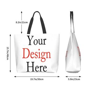 Custom tote bag Design Your Own Tote Bag Unisex Your Design Here Match With Daily Clothes Add Your Name Your Text Custom Tote Bag Custom Handbag