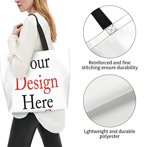 Custom tote bag Design Your Own Tote Bag Unisex Your Design Here Match With Daily Clothes Add Your Name Your Text Custom Tote Bag Custom Handbag