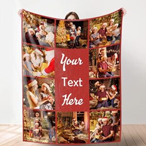 personalized blanket with photo text custom throw blanket using my own pictures for christmas family mom dad dog sisters friends besties grandma wife 10 photo