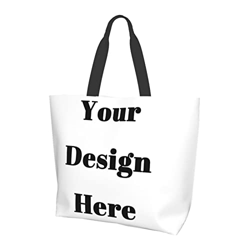 Custom tote bag Add Your Own Design Here Customized Handbag Outdoor Environmentally Friendly Add Your Name Your Text Custom Tote Bag Custom Handbag