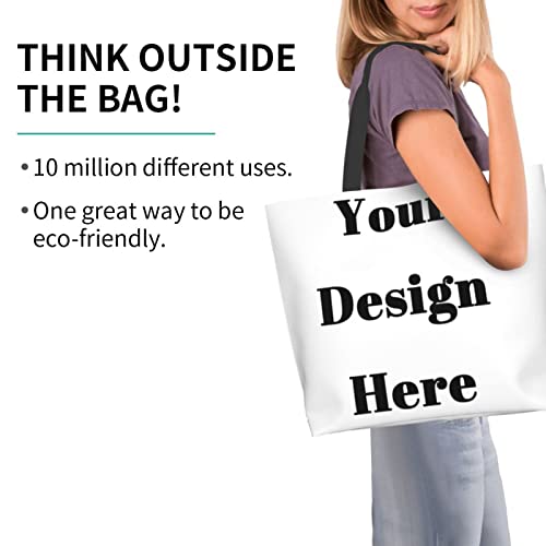 Custom tote bag Add Your Own Design Here Customized Handbag Outdoor Environmentally Friendly Add Your Name Your Text Custom Tote Bag Custom Handbag