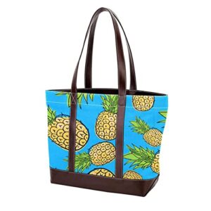 tbouobt handbags for women fashion tote bags shoulder bag satchel bags, tropical fruit pineapple