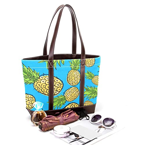 TBOUOBT Handbags for Women Fashion Tote Bags Shoulder Bag Satchel Bags, Tropical Fruit Pineapple