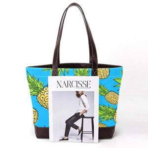 TBOUOBT Handbags for Women Fashion Tote Bags Shoulder Bag Satchel Bags, Tropical Fruit Pineapple