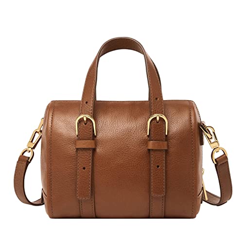 Fossil Carlie Mini Satchel, Brown