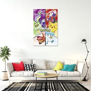 Pokemon - TV Show / Gaming Poster (Scarlet & Violet - Character Montage) (Size: 24" x 36")