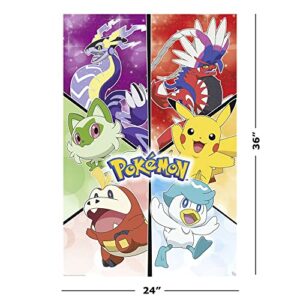 Pokemon - TV Show / Gaming Poster (Scarlet & Violet - Character Montage) (Size: 24" x 36")