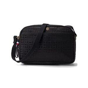 Tommy Hilfiger Cynthia - Camera Crossbody - Square Monogram Jacquard Black Tonal One Size