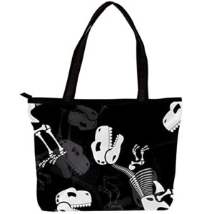 tbouobt handbags for women fashion tote bags shoulder bag satchel bags, dinosaur bone cartoon animal