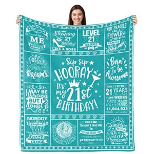 21st birthday gifts for her, 21st birthday gift ideas blanket 50″x60″, gifts for 21 year old female, 21 year old girl gift ideas, best birthday gifts for 21 year old women, 21st birthday decorations