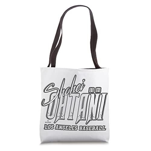 Shohei Ohtani Los Angeles Baseball Rock MLBPA Tote Bag