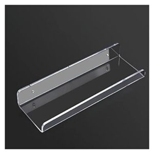 pdgjg wall transparent shelf transparent bathroom storage rack hanger wall mount bracket for sundries cosmetics