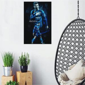 Ronaldo Poster. Wall Hanging. soccer Canvas Wall Art. Soccer ster Poster. sports Poster. Boys Bedroom Decor. Frameless Canvas Poster