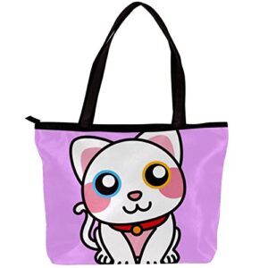 tote bag women satchel bag handbag stylish tote handbag for women hobo bag fashion crossbody bag, cat animal cartoon