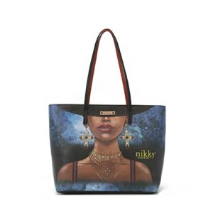 destiny by nicole lee shopper tote bag eco leather shoulder handbags fashion print for women girls nk12100lct mynamenikky