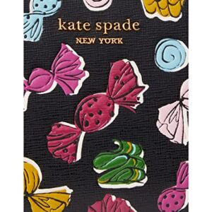 Kate Spade New York Bon Bon Candy Print Zip Around Continental Wallet Black Multi One Size