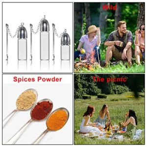 3-Piece Set Portable Storage Bottle, Transparent Glass Bottle, Portable Seasoning Bottle/Spice Bottle, Transparent Color