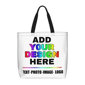custom tote bags add your logo/text/image/photo personalized tote bags custom bags personalized bags custom handbag for women personalized handbag