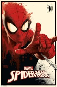 trends international glow – marvel spider-man glow-in-the-dark wall poster