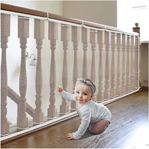 askfairy children’s stairs netting, 118″x31″balcony, patios and railing stairs netting,sturdy mesh fabric material