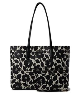 kate spade new york all day rosy garden large tote black multi one size