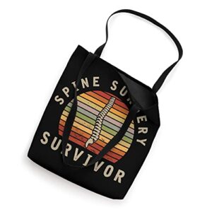 Funny Spine Back Surgery - Spine Surgery Survivor Tote Bag