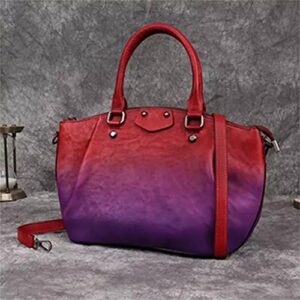 ldchnh women’s vintage handbag large capacity ladies tote bag casual shoulder messenger bag (color : e, size
