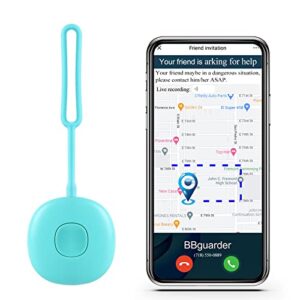 self defense personal alarm keychain for women with gps position bbguarder app sos alert by sound/call/email/sms security safe protection devices 120 db gifts for girlfriend wife birthday holiday aqua