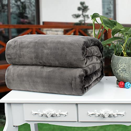 Polyester Throw Blanket,Polyester Soft Warm Solid Color Blanket Sleep Cover Rug for Bed and Couch Lightweight Throw Fit All Season Fruit Green 70 * 100cm.