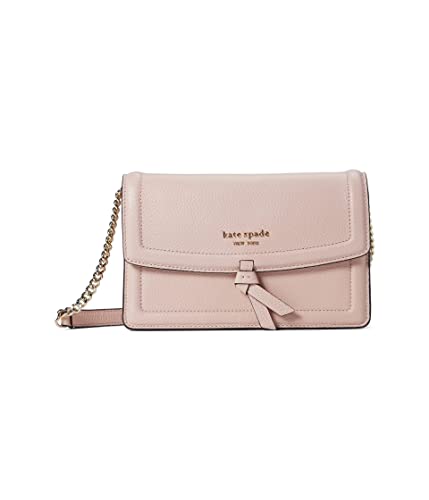 Kate Spade New York Knott Pebbled Leather Flap Crossbody Mochi Pink One Size