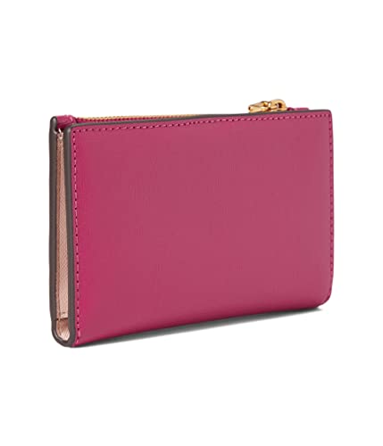 Kate Spade New York Morgan Saffiano Leather Small Slim Bifold Wallet Plum Liqueur One Size