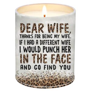 valentines day gifts for her, wife – wife valentines day gifts – gifts for wife from husband – wife gifts from husband – anniversary, birthday gifts for wife – romantic gifts for her – candles 10 oz