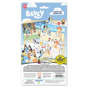 Colorforms Bluey Travel Set - Repositionable Pieces Stick Like Magic - Scenes and Pieces from The Show Bluey for Storytelling Imaginative Play - Travel Friendly - Ages 3+