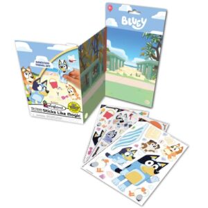 Colorforms Bluey Travel Set - Repositionable Pieces Stick Like Magic - Scenes and Pieces from The Show Bluey for Storytelling Imaginative Play - Travel Friendly - Ages 3+